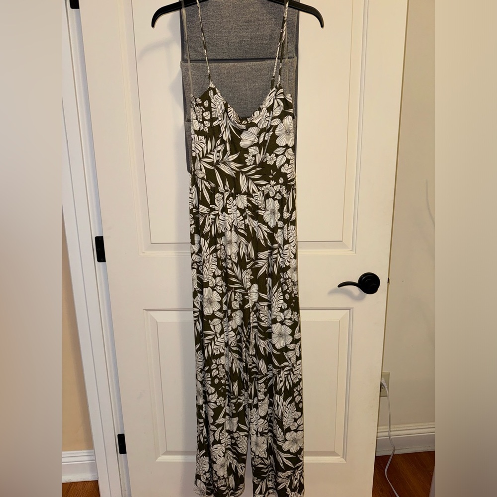 All in Favor Floral jumpsuit